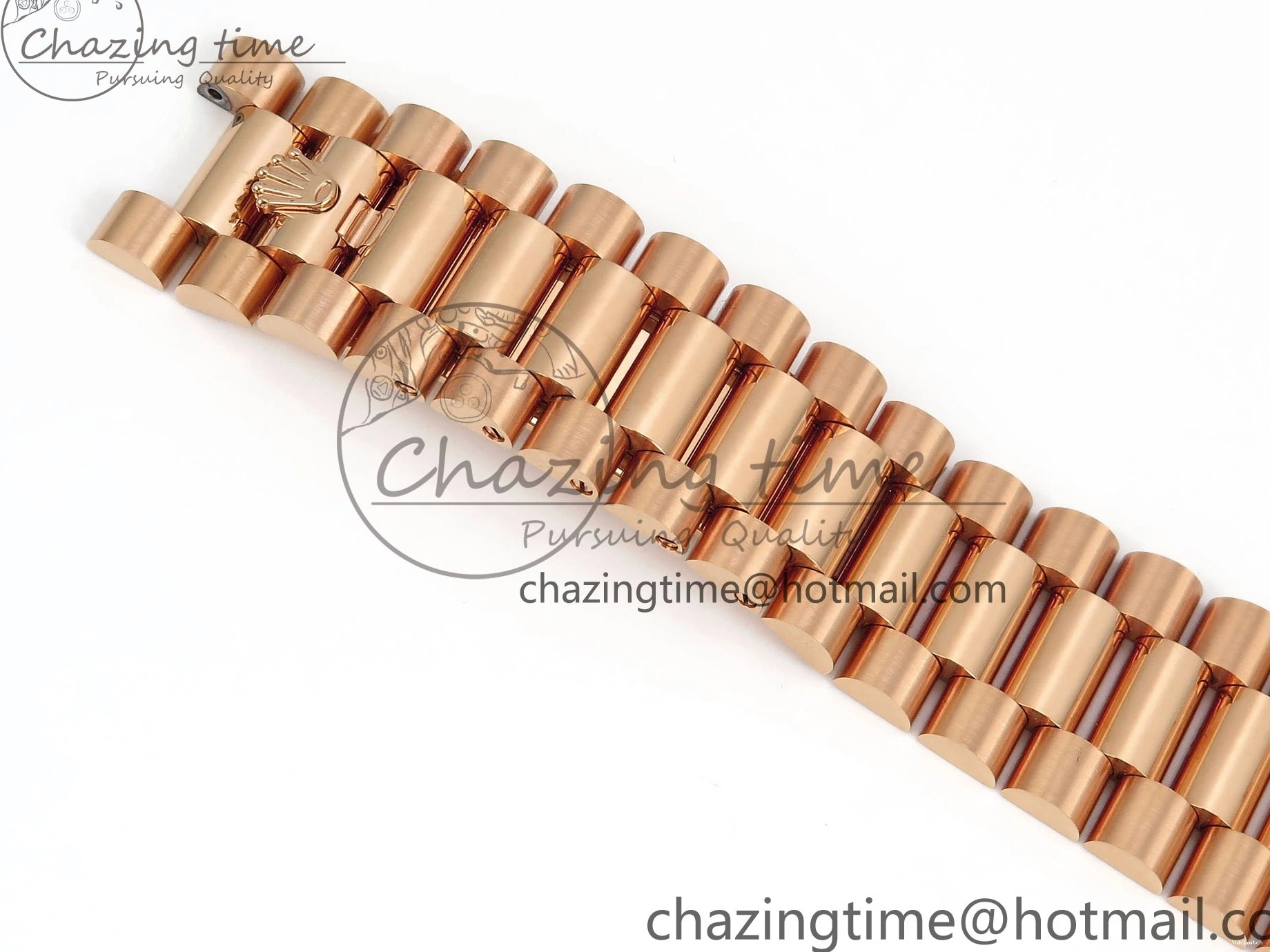 Brown 40 on DayDate Steel Dial Crystal 228235 904L President Bracelet VR3255 ARF 0225